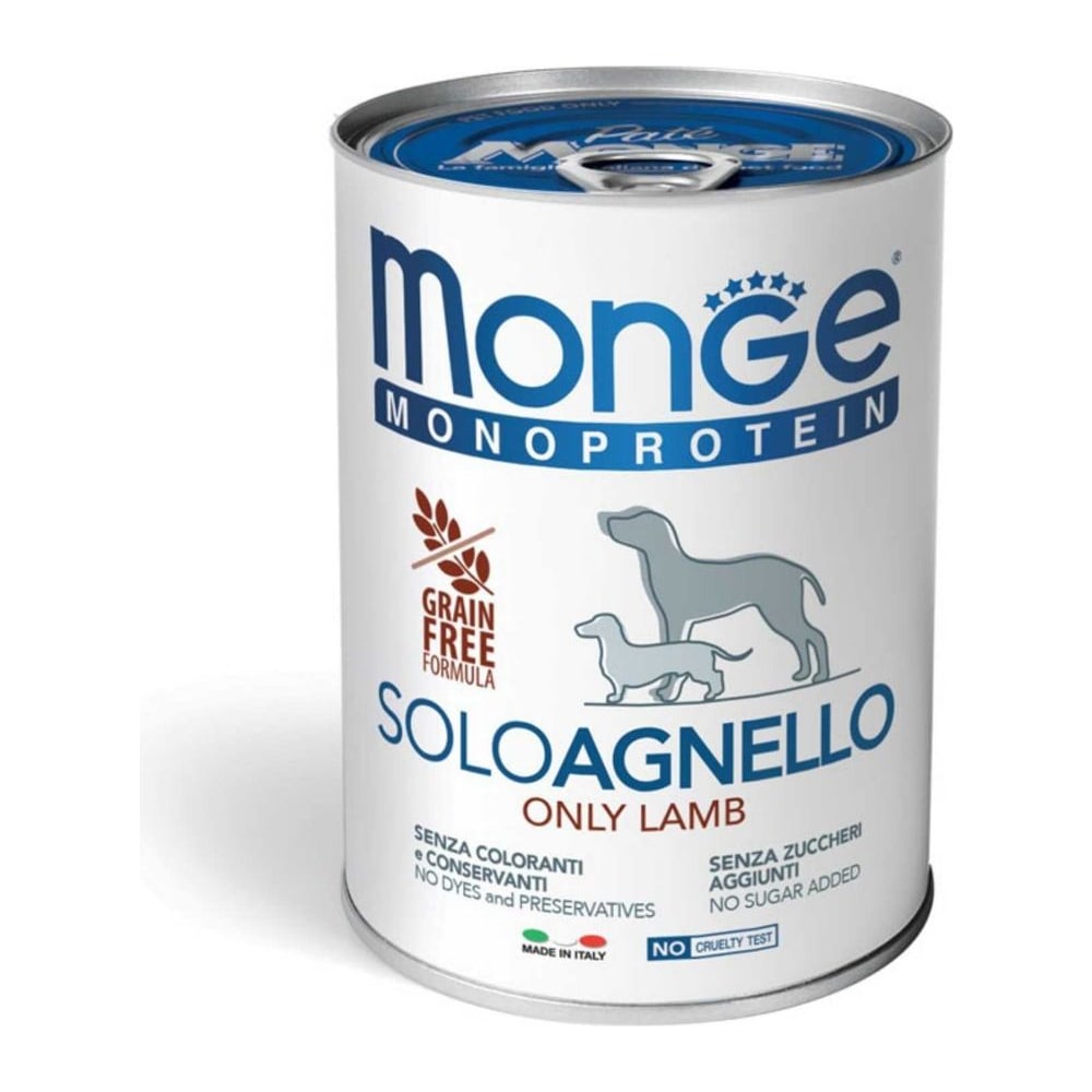 Храна за кучиња Monge Monoprotein Only Lamb (влажна храна) 400гр