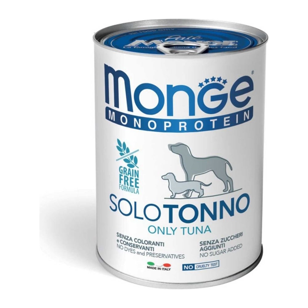 Храна за кучиња Monge Monoprotein Only Tuna (влажна храна) 400гр